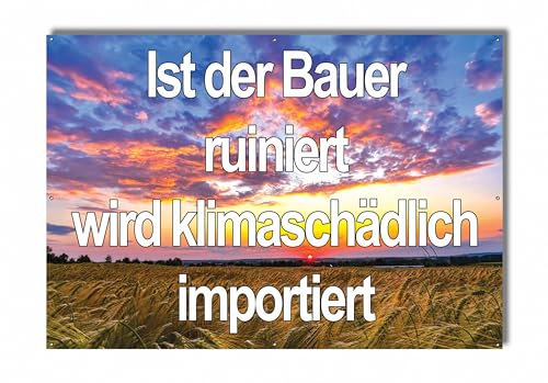 Protestbanner für Demo Landwirtschaft - Banner für Bauernprotest (Getreidefeld 2)