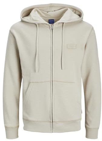 JACK&JONES Herren Sweatjacke JORFADED Sweat Zip Hood (DE/NL/SE/PL, Alphanumerisch, S, Regular, Regular, moonbean)