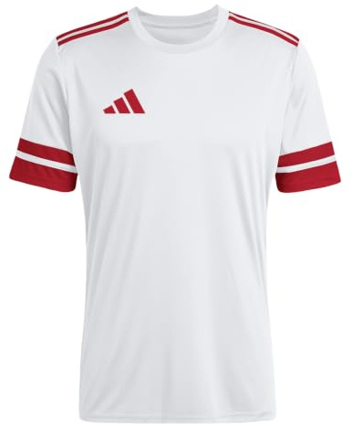adidas Herren Squadra25 Jersey Short Sleeve Shirt, White/Team Power red 2, XL