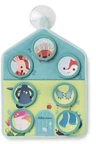 Lilliputiens - Aktivitätstafel fürs Baden - Lernspielzeug mit Saugnapf und schwimmenden Plättchen, um Hygiene zu Lernen - Spaß und Lernen beim Baden - Ab 2 Jahren - 83537