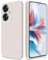 GiiYoon Coque pour Oppo Reno 11 F 5G/Oppo Reno 11F 5G Case en Silicone, Etui de Protection Antichoc Etui Housse Silicone Ultra-Mince avec Couche Intérieure en Fibre et Protection pour Caméra, Blanc