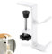 NQEUEPN Desk Handbag Hanger, Mental Mount Bag Holder Hook Clamp Adjustable Desk Bag Clamp Desk Hook Backpack Holder Saving Space Reducing Clutter for Desk Table Under Cabinet(White)