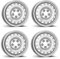 4x Alcar Stahlfelgen 4-6501 6.5Jx16 ET52 5x112 kompatibel mit Mercedes Benz Vito V