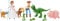 Mattel Disney Pixar Storytellers Pack Figuren, Toy Story 4 Inch Scale Multipack, Woody Rex Slinky Dog Hamm Bo-Peep & 4 Army Men