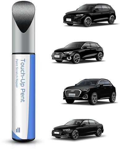 PARTS4EV LY9T/0E Mythos Peinture de retouche Noir métallisé – Correspondance exacte pour Audi A3/A4L/A5/Q2L/Q3/Q5/Q5L – Réparation des rayures et des éclats
