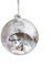 Transparente runde Glas-Christbaumkugeln Ornamente Dekoration, transparenter kleiner Anhänger Szene Kugel Weihnachtsschmuck (E)