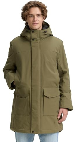 TOM TAILOR Denim Herren Parka mit wasserabweisender Funktion
