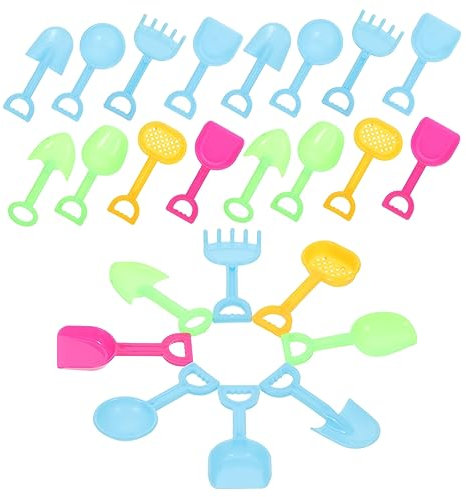 Toyvian 24piezas Pala Decoración Mini Playa Decoración Casa Micro Paisaje Adornos Miniatura Casa