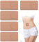 50 Stück Bauchnabel Pflaster Rizinusöl Packungen Rizinusöl Bauchnabel Belly Button Patch Rizinusöl-Packung Kein Waschen Selbstklebende Baumwoll Rizinusöl Patches 7X7 Cm(Ölfrei)