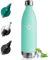 Gourde Inox 1L, Bouteille Étanche, sans BPA, Bouteille d'eau Acier Inoxydable à Double Paroi Réutilisable, Bouteille Isotherme pour Bureau, École, Randonnée, Sport, Voyage, Gym, Enfant ou Adulte