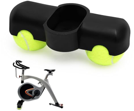 Rocker Plate Feet, Indoor Cycling Snap Rocker Feet Adapter Indoor Cycling Tennisbälle Fußadapter Geeignet für Zwift Ride Vorderbein,Tennisballfüße mit 2 Tennisbällen für Wahoo Kickr Core Rollentrainer