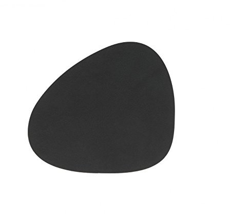 LindDNA Glasuntersetzer Curve, Schwarz - 4 Stück - inkl. Ultrascharfes, Langlebiges Kochen Macht Spaß Vespermesser