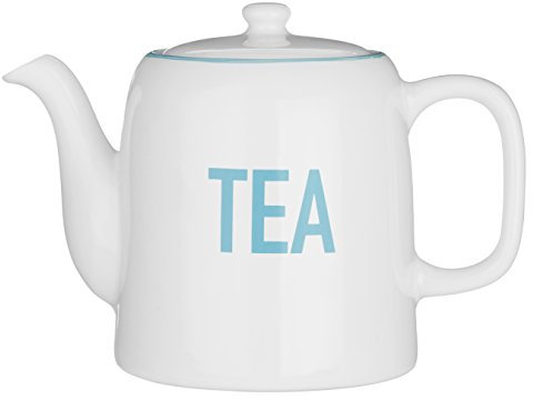Premier Housewares Homestead Teapot, White, 1300 ml