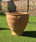 Kreta Keramik | hochwertiges Pflanzgefäß | 80 cm | handgefertigter, frostsicherer Terracotta Topf Blumenkübel | l für Garten oder Terrasse Rosa2