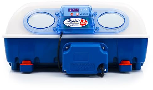 Borotto Real 49 Plus | Incubatrice Uova Automatica Professionale Brevettata per 49 Uova o 196 Piccole con Girauoava Automatico, Controllo Temperatura e Sistema Biomaster® Antibatterico | Made in Italy