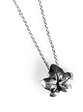 HENRYKA 925 Sterling Silber Efeublatt Halskette, Elfenblatt Aragorn Arwen Abendstern, Elfenschmuck