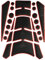 Alamor Adesivo per Moto Pad Adesivi per Honda/Suzuki/Yamaha/Kawasaki - Rosso