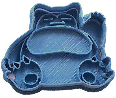 Cuticuter Snorlax Pokémon Ausstechform, Kunststoff, blau, 8x7x1.5 cm