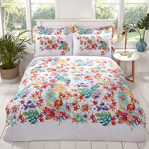 Rapport Tropical Duvet Set, Multi, 1 x Double-200 x 200 2 x Pillow Case-50 x 75 cms