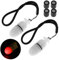 SecurityIng 2 luci stroboscopiche subacquee a LED lampeggianti di sicurezza per immersioni subacquee, 200 m, durata 200 ore, con batteria (rosso)