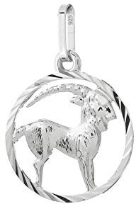 NKlaus Steinbock Sternzeichen 925er Sterlingsilber 15mm Kettenanhänger Horoskop Zodiak 9170