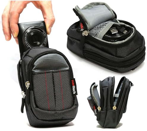 Navitech Black Digital Camera Case Bag Compatible with The Canon IXUS 285 HS Compact Camera