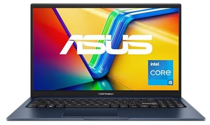 ASUS Vivobook 15 Laptop | 15,6 Full-HD 16:9 IPS Display | Intel i5-1335U | 16 GB RAM | 512 GB SSD | Intel Iris Xe | Windows 11 | QWERTZ Tastatur | Quiet Blue