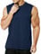 MEETYOO Herren Tank Top Achselshirts Sport Ärmelloses Shirt Unterhemd Fitness Sleeveless Für Running Jogging Gym Vest, Blau, M EU