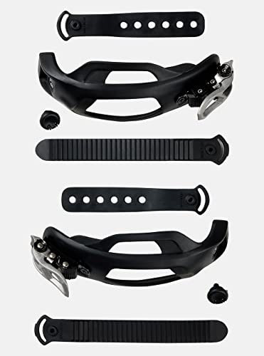 Burton Supergrip 2.0 capstrap Set - Unisex, Alter 12+, Jugendliche - Snowboardboot - Schwarz - Gummi & Polyester - EVA Einlegesohle - Sicherheits-Schnürset für Snowboardstiefel