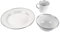 White Enamel Camping Dinner Set (1)