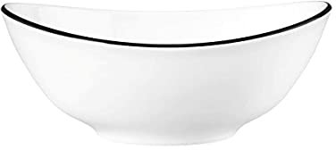 Seltmann Modern Life 001.758866 Lot de 4 bols à soupe ovales Noir 16 cm