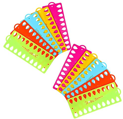 10 Stück Karte Thread Organizer, Kreuzstich Fadenhalter, Kreuzstichgewindehalter, Stickgarn Veranstalter, für Alle Arten von Handarbeiten, Stickerei, Kreuzstich, Stickfaden