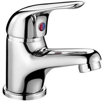 Robinet mitigeur rond avec bonde clicker