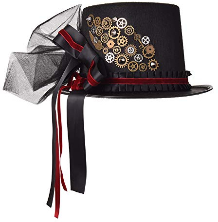 COSDREAMER Sombreros Steampunk Para Mujer y Hombre, Sombrero de Plumas victorianas Para Halloween