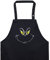 EXPRESS-STICKEREI Schürze für Damen/Männer mit Motiv lustig: Grinch Smiley bestickte Grillschürze verstellbar Kochschürze für Grillfans Küchen-Schürze Herren Latzschürze Geschenk Grillmeister