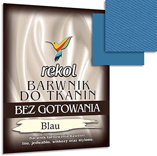 Wohnkult 15 g Textilfarbe ohne Kochen Stofffarbe Färben Nachfärben 16 Auswahl (Blau)