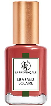 La Provençale Maquillage - Le Vernis Solaire - Vernis à Ongles Longue Tenue - Enrichi en Huile d'Olive Bio AOP Provence - Fini Brillant Laqué - Teinte : Rose Restanque (203)