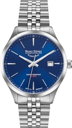 Bruno Söhnle Unisex Analog Quarz Uhr mit Metall Armband 17-13225-342