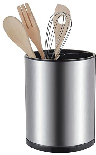Abonda Contenitore per Utensili in Acciaio Inossidabile - Scomparto portautensili da Cucina | Grande portautensili da Cucina per Una Facile Pulizia, Porta spatola