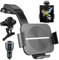 Olycism Dual Coils 15W Support Telephone Voiture Chargeur avec Fonction de Charge Induction Automatique Qi QC 3.0Chargeurs de Voiture sans Fil Air Vent pour Samsung Galaxy Z Fold 5/4/3/2