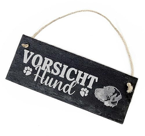 Vorsicht Hund Deutsch Kurzhaar Schild Schiefer 22x8cm Achtung Warnschild Warnung Warnschild Hundeschild
