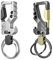 Lahviuu Schlüsselanhänger,2 Stück Flaschenöffner Schlüsselbund Auto Karabiner Schlüsselanhänger Schlüsselring Verschluss Schlüsselbund,Multitool Schwerlast Keychain für Herren und Damen