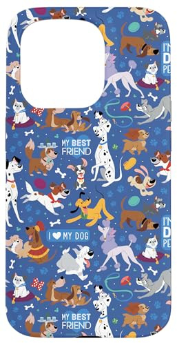Disney Dogs I Love My Dog Blue Case for iPhone 15 Pro
