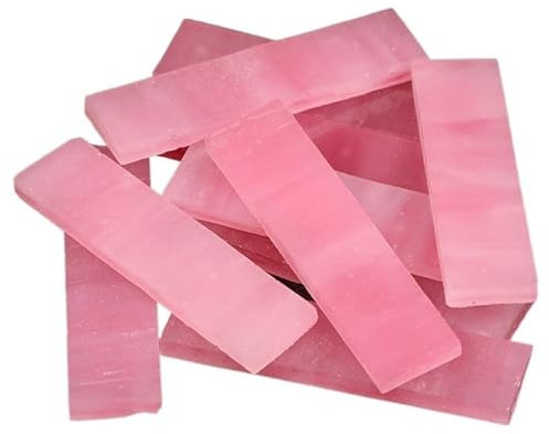 Mosaikfliesen 85 g (ca. 31 Stück), 1 x 4 cm, Glimmer-Mosaikfliesen, 3 mm, DIY-Mosaik, Kunsthandwerk, Buntglas, durchscheinende Streifen, Kunst, Hobbys, Materialien für DIY Handwerk Schmuckherstellung