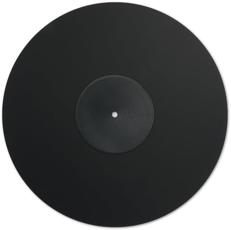 THAKKER Acrylic Mat Satin Black - Plattentellerauflage aus satiniertem Acrylglas - Schwarz | 300 mm Durchmesser | für 12' Plattenteller