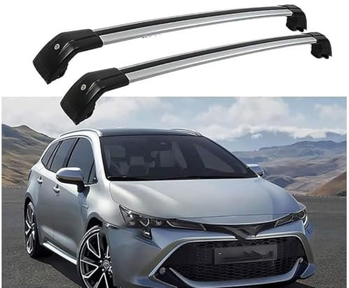 QMMMNH Dachträger, für Toyota Corolla Touring Sports 5-dr Estate 2019-2023, Auto Dachreling Rack Lastenträger Querträger, Auto Zubehör
