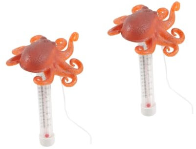 Toddmomy 2pièces Thermomètre Flottant De Piscine Et Spa Mesure Précise Pour Étangs Et Aquariums Design Cartoon Octopus Et