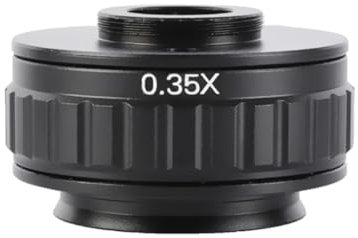 FVZWKHD C Mount Adapters Lens 0.35X CCD for Trinocular Stereo Microscope Camera 38MM Interface Increased Field of Vision