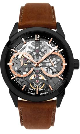 Pierre Lannier Armbanduhr Automatic Monarck Noir