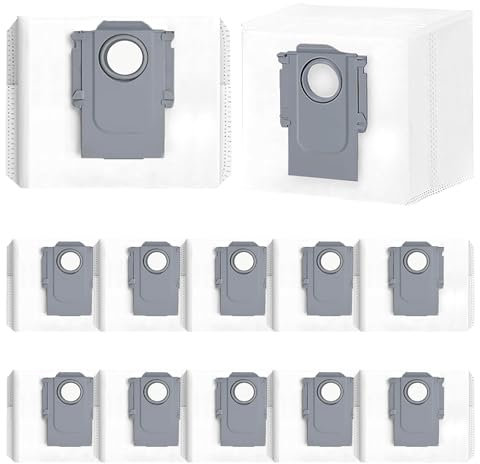APZOVO 12 Stück Staubbeutel für Roborock Q8 Max /Q8 Max+ /Q7 Max /Q7 Max+ /Q5 Pro /Q5 Pro+ /Q5 Max+ /S8+ /S8 Pro Ultra /S7 Max Ultra /S7 MaxV Ultra /S7 Pro Ultra, 3L Große Kapazität Staubsaugerbeutel